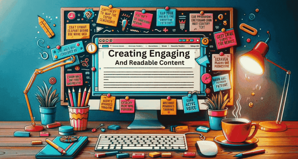 Image is about Creating Engaging and Readable Content