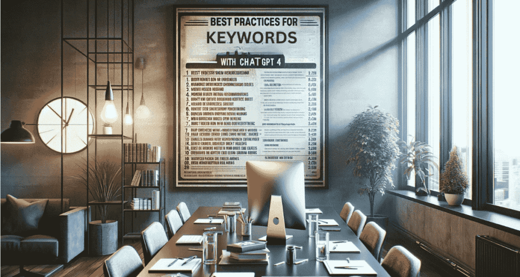 Best Practices for Keyword Research with Chat GPT 4