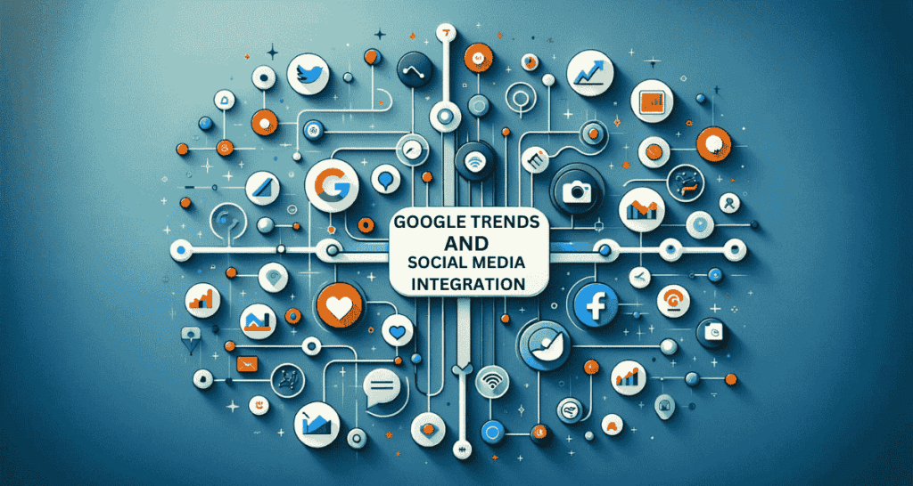 Blog Feature image showing Google Trends and Social Media Integration Amplifying Your Reach