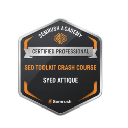 SEO Toolkit course by Semrush